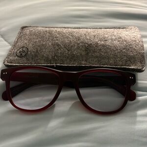 Look Optic +2.0 readers . Blue light protection included.